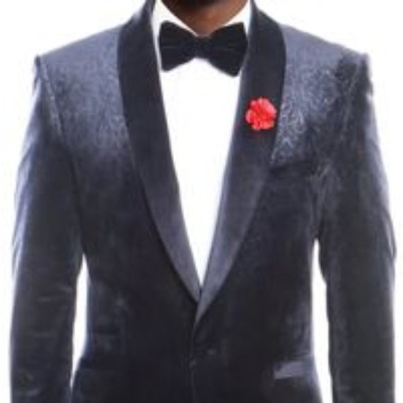 VITARELLI MEN'S PURE VELVET (2) BUTTON LUXURY TUXEDO BLAZER (ITALY) - Picture 4 of 17